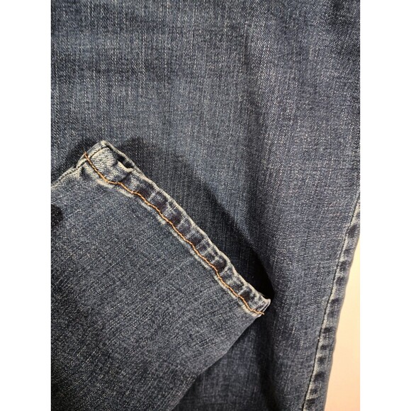 Wrangler Mens Slim Straight Denim Medium Wash Zip Blue Jeans Size 42 X 30 - Picture 5 of 7